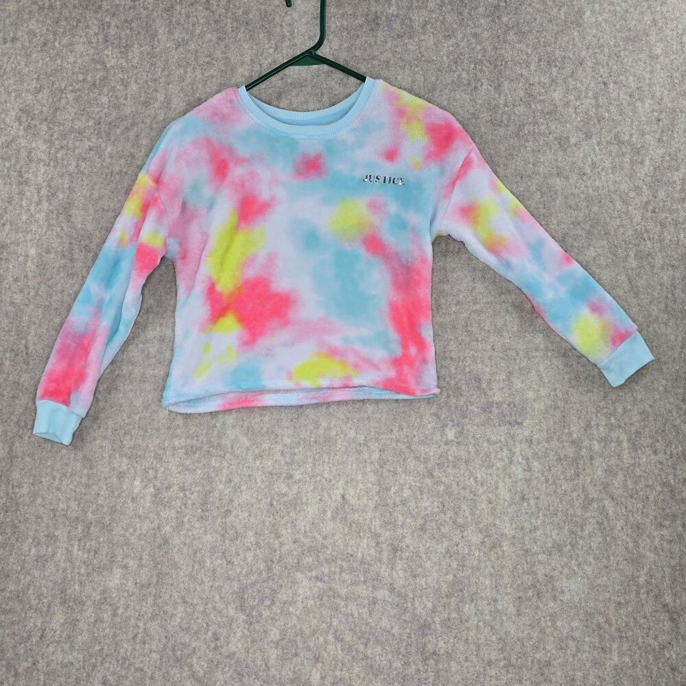 Justice Girls Medium Tie-Dye Long Sleeve Pajamas